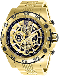 Invicta Marvel Wielokolorowy/Stal w odcieniu złota Ø52 mm 26794