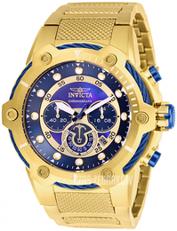 Invicta Bolt Niebieski/Stal w odcieniu złota Ø51.5 mm 26812