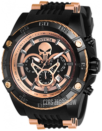 Invicta Czarny/Stal w kolorze różowego złota Ø52 mm 26861