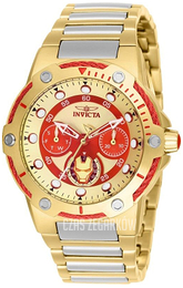 Invicta Marvel Wielokolorowy/Stal w odcieniu złota Ø39 mm 26985