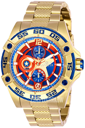 Invicta Marvel Wielokolorowy/Stal w odcieniu złota Ø43.5 mm 27019