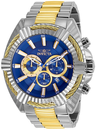 Invicta Bolt Niebieski/Stal w odcieniu złota Ø50 mm 27195