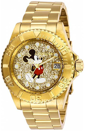 Invicta Disney Żółte złoto/Stal w odcieniu złota Ø40 mm 27383