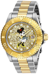 Invicta Disney Żółte złoto/Stal w odcieniu złota Ø40 mm 27385