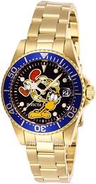 Invicta Character Czarny/Stal w odcieniu złota Ø34 mm 27427