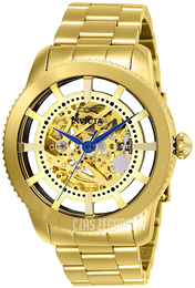 Invicta Szkieletowa tarczy/Stal w odcieniu złota Ø45 mm 27551