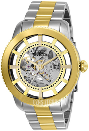 Invicta Szkieletowa tarczy/Stal w odcieniu złota Ø45 mm 27552