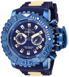 Invicta Niebieski/Stal w odcieniu złota Ø58 mm 27742