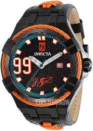 Invicta Jason Taylor Czarny/Skóra Ø48 mm 28523