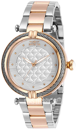Invicta Bolt Biały/Stal w kolorze różowego złota Ø36.5 mm 28938