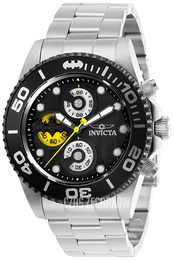 Invicta Dc Comics Czarny/Stal Ø43 mm 29058