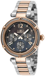 Invicta Bolt Szary/Stal w kolorze różowego złota Ø38 mm 29136