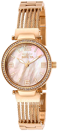 Invicta Bolt Biały/Stal w kolorze różowego złota Ø30 mm 29144