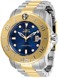 Invicta Pro Diver Niebieski/Stal w odcieniu złota Ø50 mm 29355