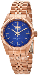 Invicta Specialty Niebieski/Stal w kolorze różowego złota Ø36 mm 29415