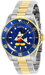 Invicta Disney Niebieski/Stal w odcieniu złota Ø40 mm 29671