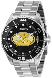 Invicta Dc Comics Czarny/Stal Ø44 mm 29696
