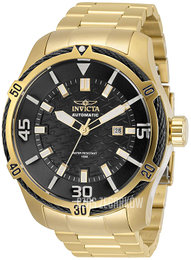 Invicta Bolt Czarny/Stal w odcieniu złota Ø52 mm 29809