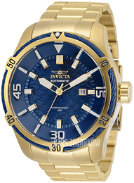 Invicta Bolt Niebieski/Stal w odcieniu złota Ø45 mm 29810