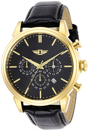 Invicta Czarny/Skóra Ø44 mm 29865