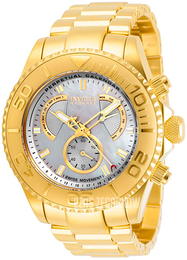 Invicta Reserve Biały/Stal w odcieniu złota Ø47 mm 29965