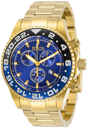 Invicta Reserve Niebieski/Stal w odcieniu złota Ø44 mm 29986