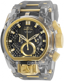 Invicta Czarny/Stal w odcieniu złota Ø52 mm 29999
