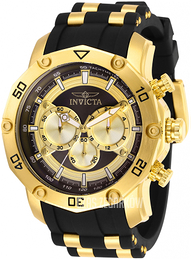 Invicta Czarny/Stal w odcieniu złota Ø50 mm 30029