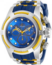 Invicta Niebieski/Stal w odcieniu złota Ø53 mm 30239