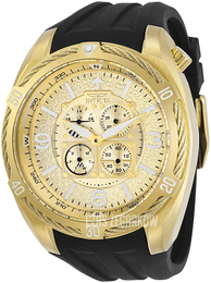 Invicta Aviator Żółte złoto/Guma Ø50 mm 30486