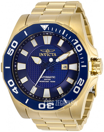 Invicta Niebieski/Stal w odcieniu złota Ø53 mm 30514