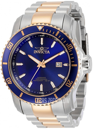 Invicta Niebieski/Stal w kolorze różowego złota Ø48.8 mm 30560