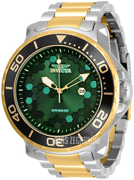 Invicta Pro Diver Zielony/Stal w odcieniu złota Ø52 mm 30565