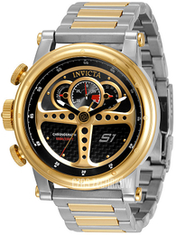 Invicta Czarny/Stal w odcieniu złota Ø48 mm 30578