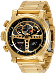 Invicta Czarny/Stal w odcieniu złota Ø48 mm 30580