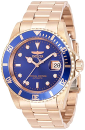 Invicta Pro Diver Niebieski/Stal w kolorze różowego złota Ø42 mm 30601