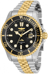 Invicta Czarny/Stal w odcieniu złota Ø43 mm 30618