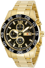 Invicta Specialty Czarny/Stal w odcieniu złota Ø46 mm 30697