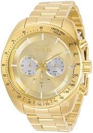 Invicta Speedway Żółte złoto/Stal w odcieniu złota Ø48 mm 30789