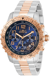 Invicta Specialty Niebieski/Stal w kolorze różowego złota Ø45.5 mm 30794