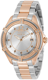 Invicta Bolt Srebrny/Stal w kolorze różowego złota Ø38 mm 30883