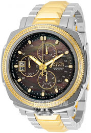 Invicta Czarny/Stal w odcieniu złota Ø52 mm 31000