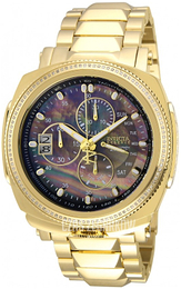 Invicta Czarny/Stal w odcieniu złota Ø52 mm 31006
