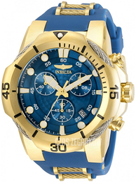 Invicta Niebieski/Stal w odcieniu złota Ø51 mm 31169