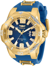 Invicta Bolt Niebieski/Stal w odcieniu złota Ø51 mm 31171