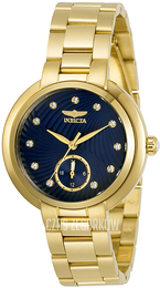 Invicta Angel Niebieski/Stal w odcieniu złota Ø36 mm 31195