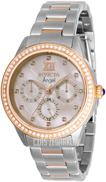 Invicta Biały/Stal w kolorze różowego złota Ø37 mm 31266