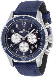 Invicta Niebieski/Skóra Ø43 mm 31286