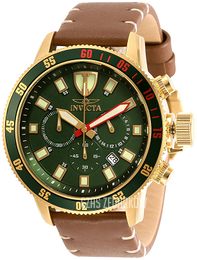 Invicta I-Force Zielony/Skóra Ø46 mm 31398