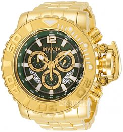 Invicta Zielony/Stal w odcieniu złota Ø58 mm 31427